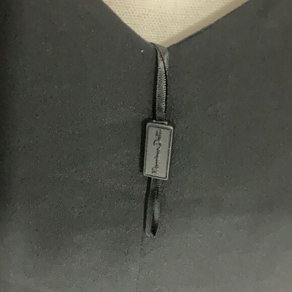 Massimo Dutti Black Maxi Dress Slip On Side Slits Spaghetti Straps Size 4 US - Picture 6 of 6